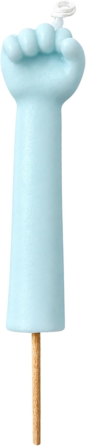 Number 0 hand gesture birthday candle